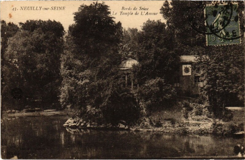 Carte postale ancienne Neuilly Temple d'Amour