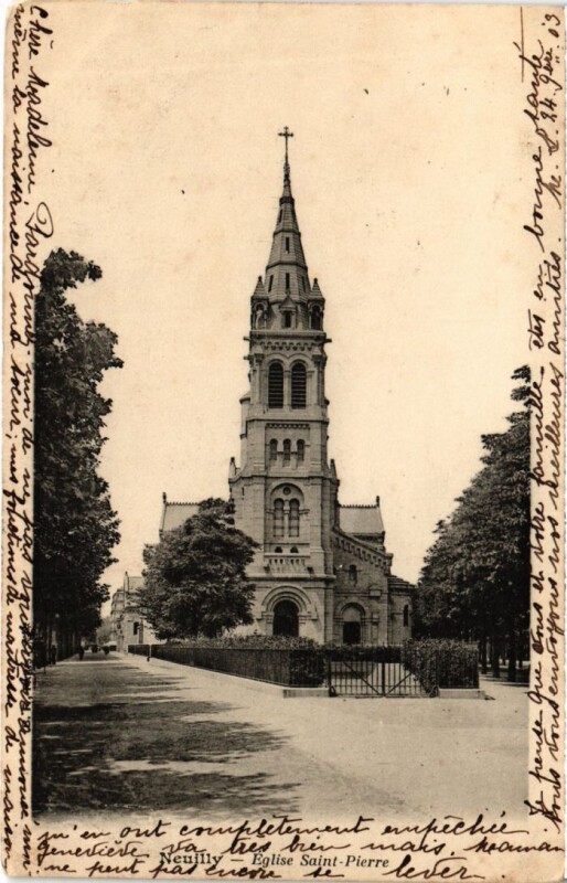 Carte postale ancienne Neuilly Eglise Saint-Pierre