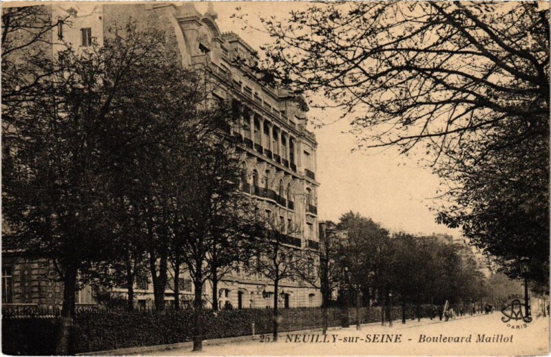Carte postale ancienne Neuilly Boulevard Maillot