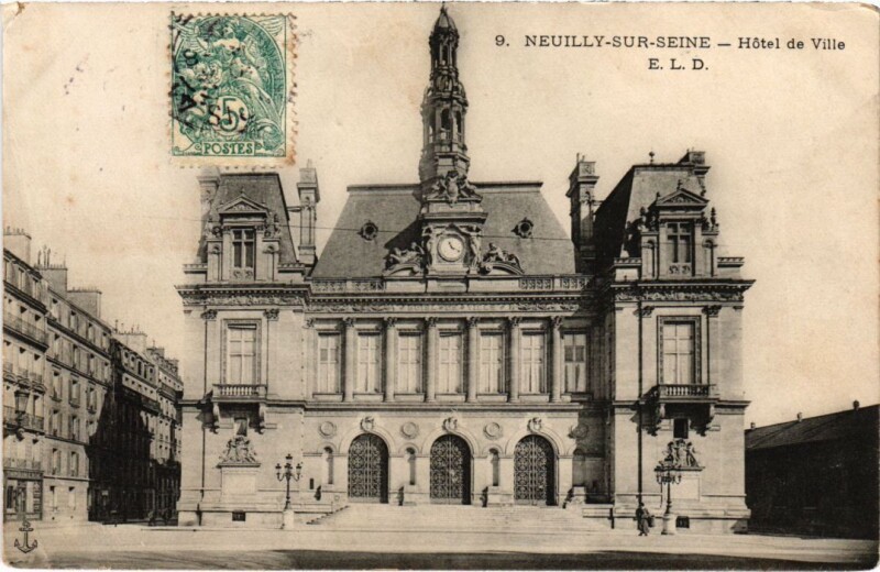 Carte postale ancienne Neuilly Hotel de Ville