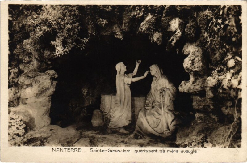 Carte postale ancienne Nanterre Sainte-Genevieve à Nanterre