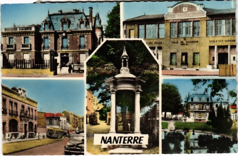 Carte postale ancienne Nanterre souvenir à Nanterre