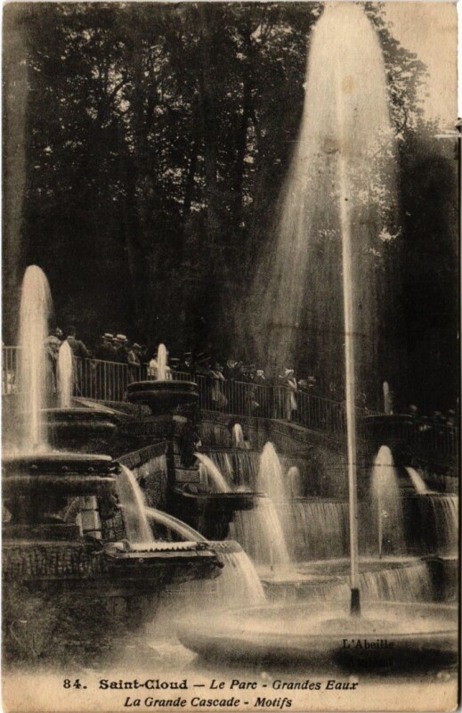 Carte postale ancienne Saint Cloud La Grande Cascade à Saint-Cloud