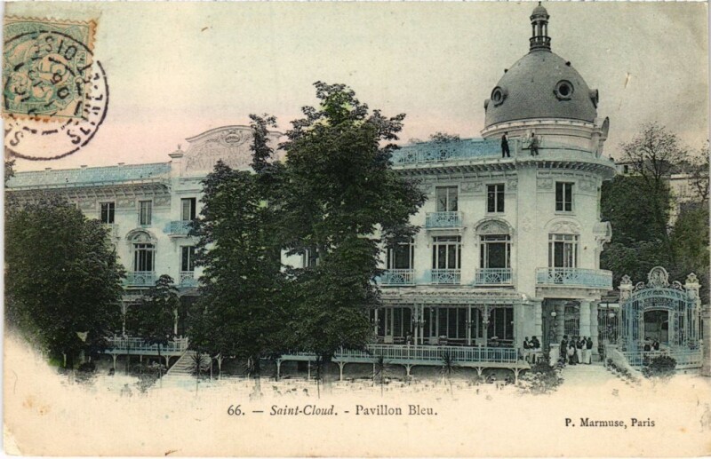 Carte postale ancienne Saint Cloud Le Pavillon Bleu à Saint-Cloud