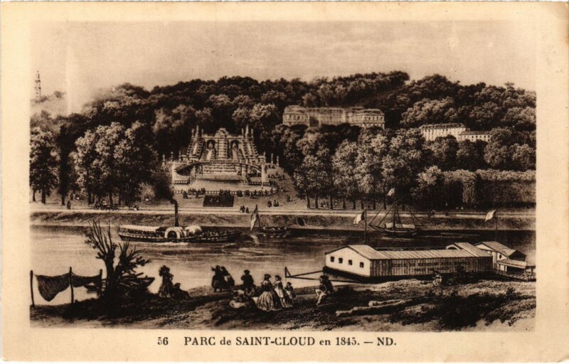 Carte postale ancienne Parc de Saint Cloud à Saint-Cloud