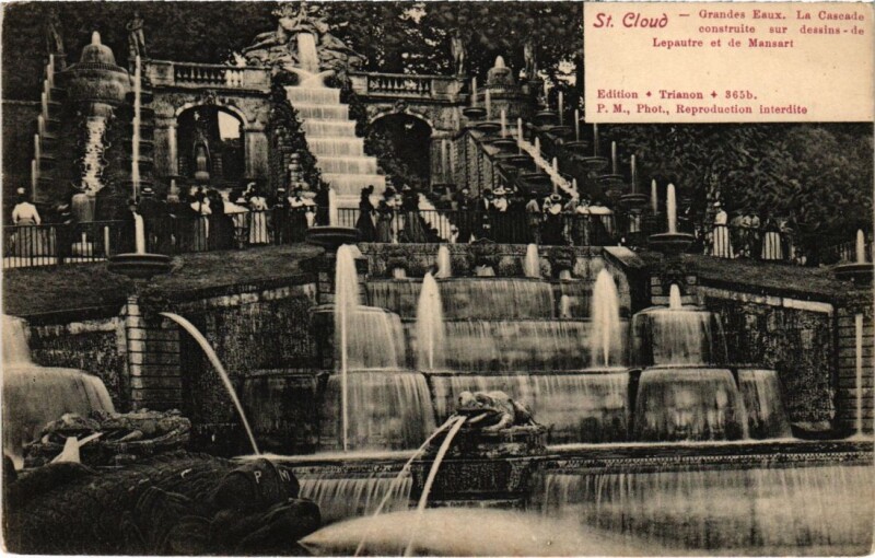 Carte postale ancienne Saint Cloud La Cascade à Saint-Cloud
