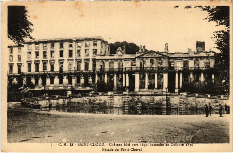 Carte postale ancienne Saint Cloud Chateau à Saint-Cloud