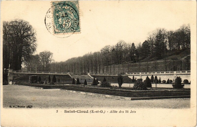 Carte postale ancienne Saint Cloud Allee des 24 Jets à Saint-Cloud