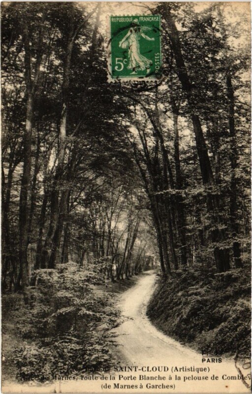 Carte postale ancienne Saint Cloud Allee de Marnes à Saint-Cloud