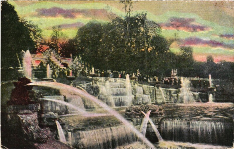 Carte postale ancienne Saint Cloud Les Grandes Eaux à Saint-Cloud