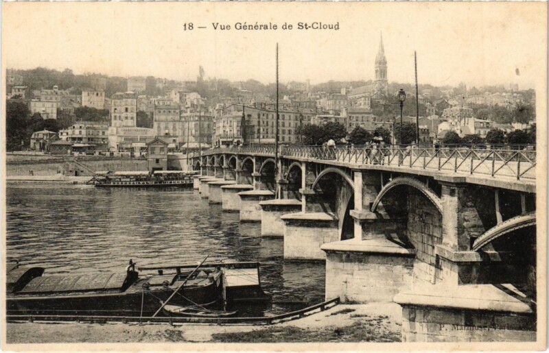 Carte postale ancienne Saint Cloud vue generale à Saint-Cloud