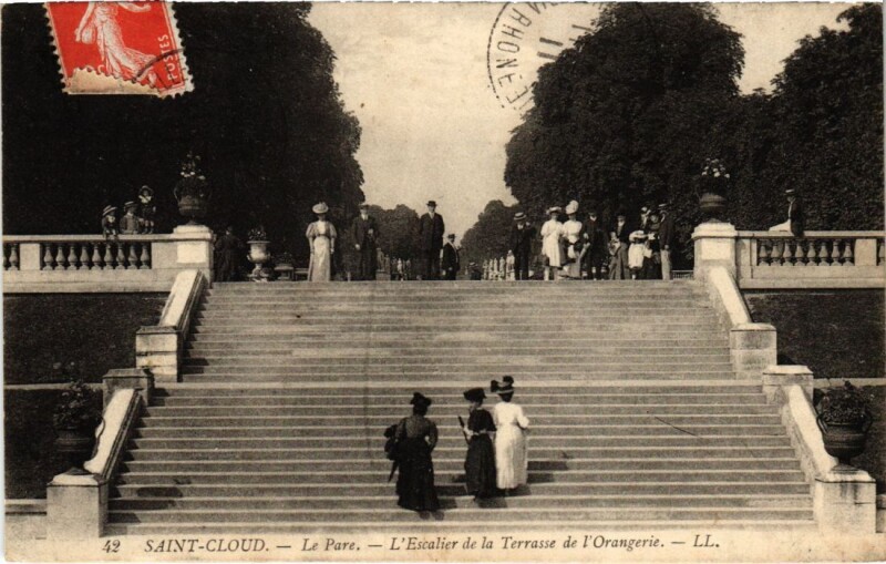 Carte postale ancienne Saint Cloud vue generale du Parc à Saint-Cloud