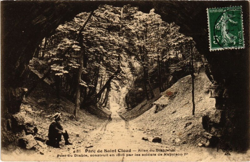 Carte postale ancienne Saint Cloud Bassins du Fer a Cheval et Saint-Jean à Saint-Cloud