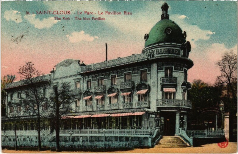 Carte postale ancienne Saint Cloud Le Pavillon Bleu à Saint-Cloud