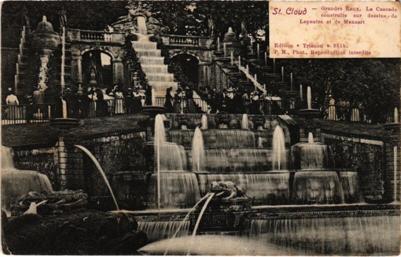 Carte postale ancienne Saint Cloud La Cascade à Saint-Cloud