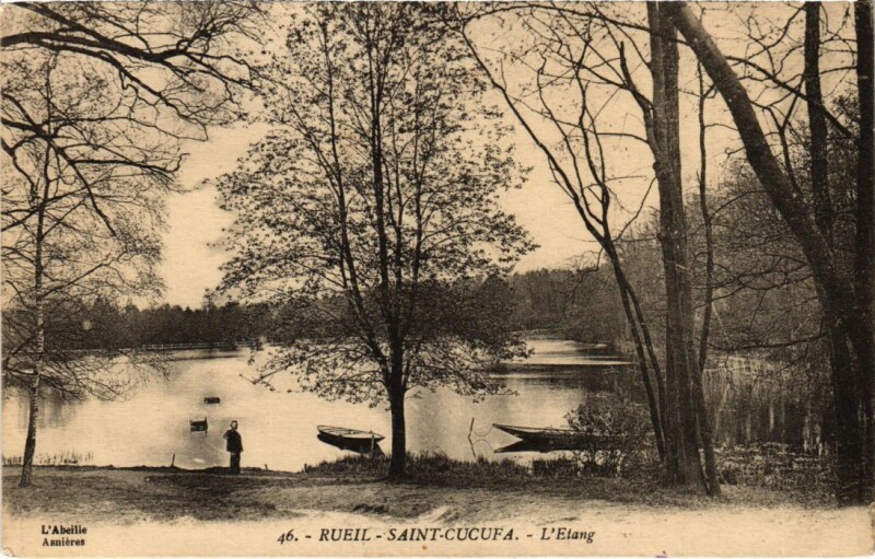 Carte postale ancienne Rueil Etang Saint-Cucufa
