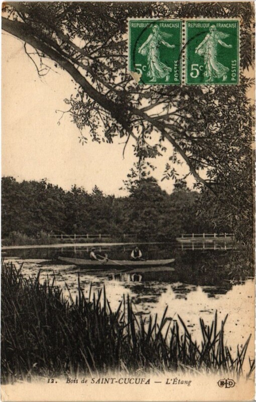 Carte postale ancienne Rueil Etang Saint-Cucufa