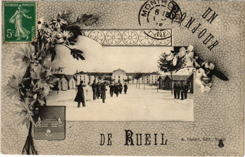 Carte postale ancienne Rueil souvenir