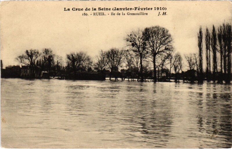 Carte postale ancienne Rueil Ile de la Grenouillere