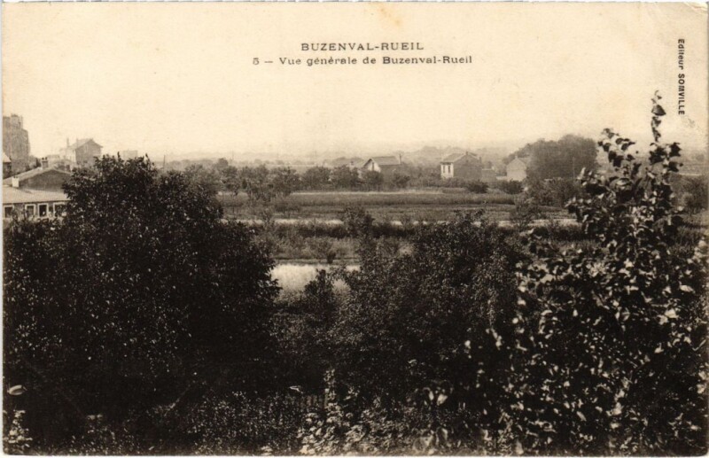 Carte postale ancienne Rueil vue generale