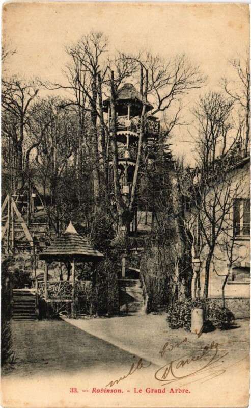 Carte postale ancienne Robinson Le Grand Arbre