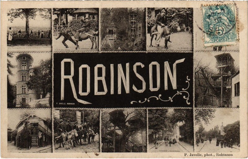 Carte postale ancienne Robinson souvenir