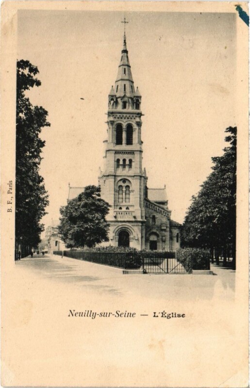 Carte postale ancienne Neuilly Eglise
