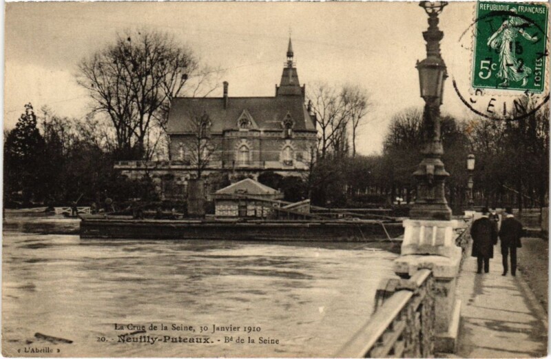Carte postale ancienne Neuilly Boulevard de la Seine