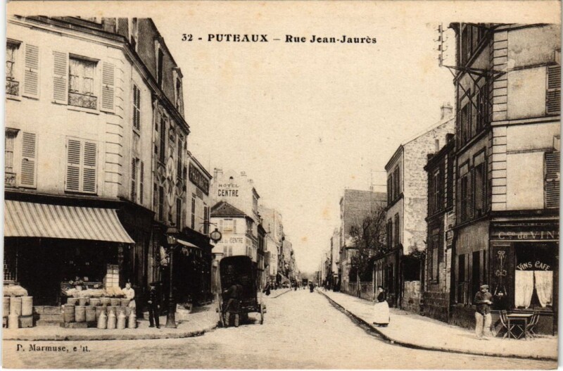 Carte postale ancienne Puteaux Rue Jean Jaures à Puteaux