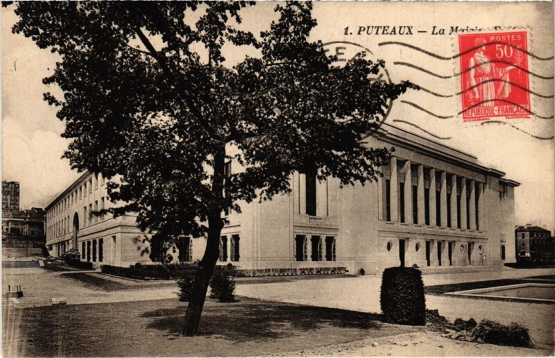 Carte postale ancienne Puteaux La Mairie à Puteaux