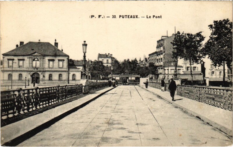 Carte postale ancienne Puteaux Le Pont à Puteaux