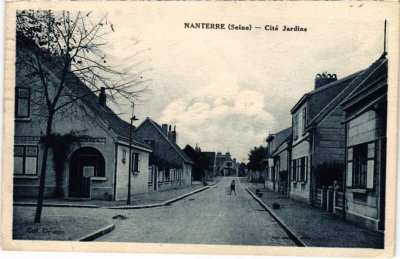 Carte postale ancienne Nanterre Cite Jardins à Nanterre