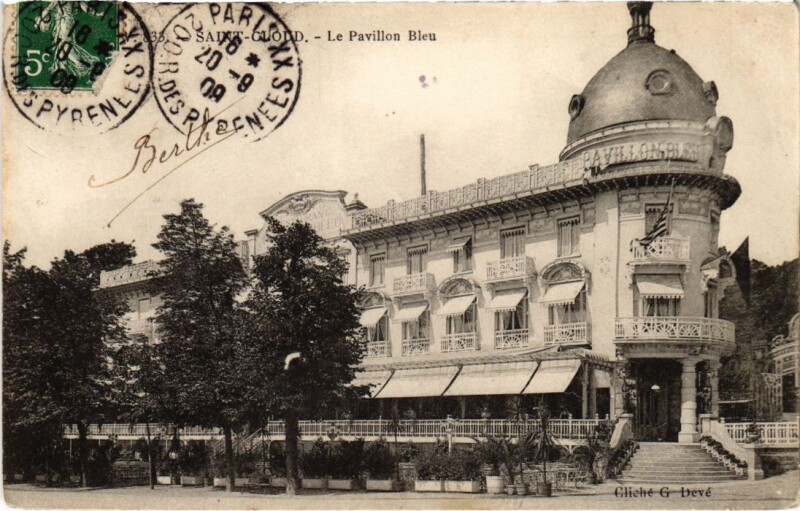 Carte postale ancienne Saint Cloud Le Pavillon Bleu à Saint-Cloud