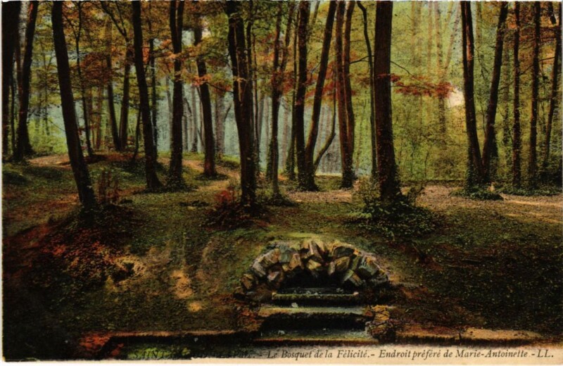 Carte postale ancienne Parc de Saint Cloud Bosquet de la Felicite à Saint-Cloud