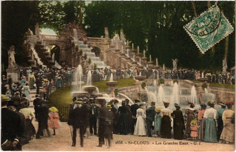 Carte postale ancienne Saint Cloud Les Grandes Eaux à Saint-Cloud