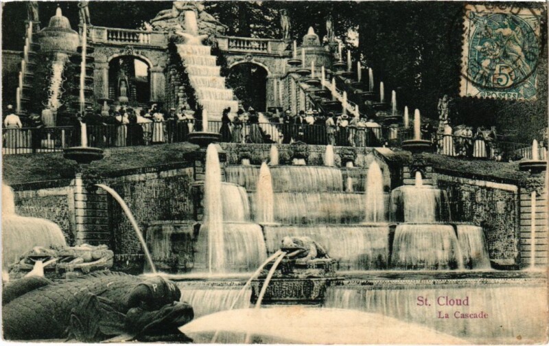 Carte postale ancienne Saint Cloud La Cascade à Saint-Cloud