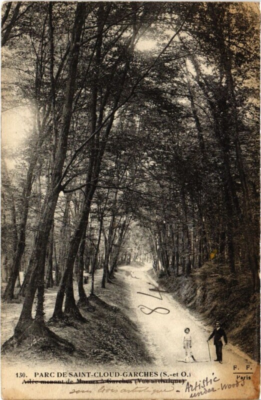 Carte postale ancienne Parc de Saint Cloud Le Grand Jet à Saint-Cloud