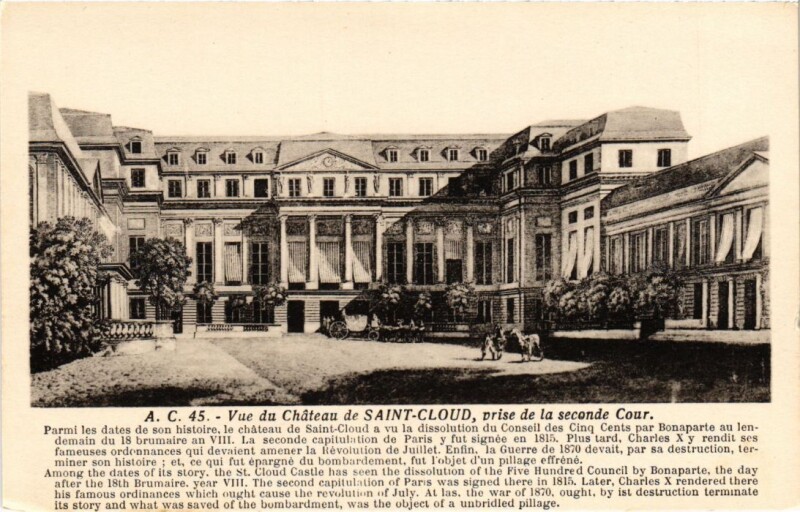Carte postale ancienne Saint Cloud panorama à Saint-Cloud