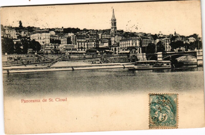 Carte postale ancienne Saint Cloud panorama à Saint-Cloud