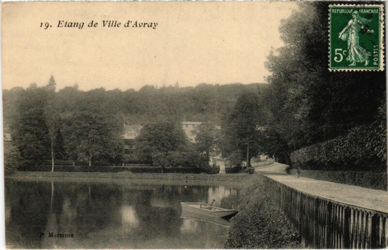 Carte postale ancienne Etang de Ville d'Avray à Ville-d'Avray