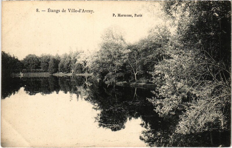 Carte postale ancienne Etang de Ville d'Avray à Ville-d'Avray