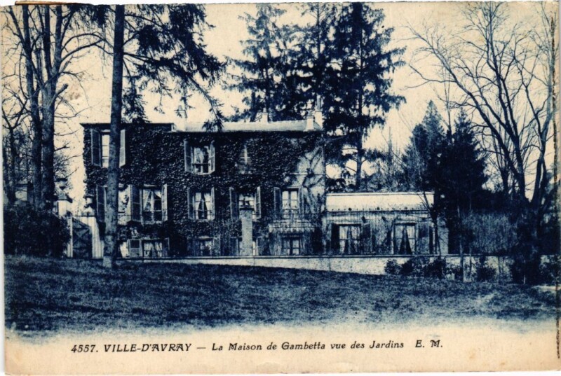 Carte postale ancienne Ville d'Avray Maison Gambetta à Ville-d'Avray