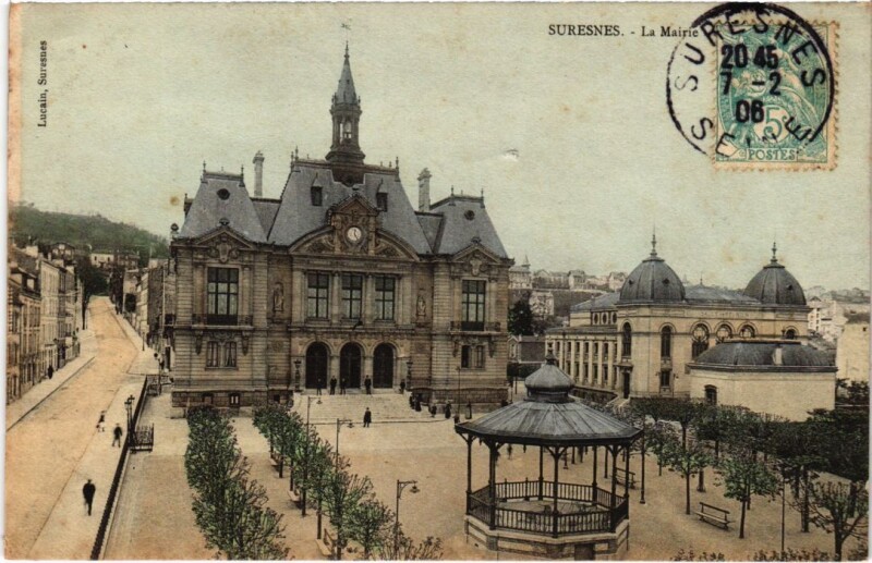 Carte postale ancienne Suresnes La Mairie à Suresnes