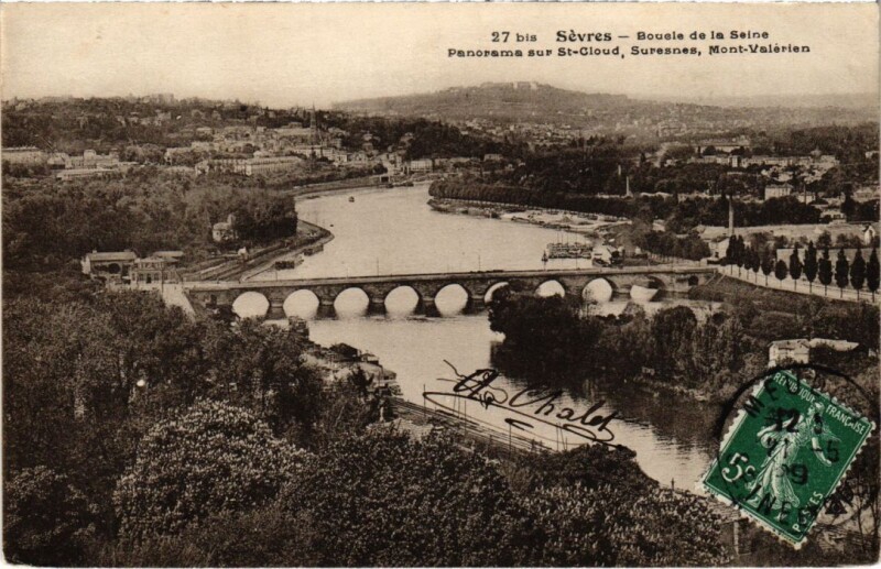 Carte postale ancienne Sevres panorama