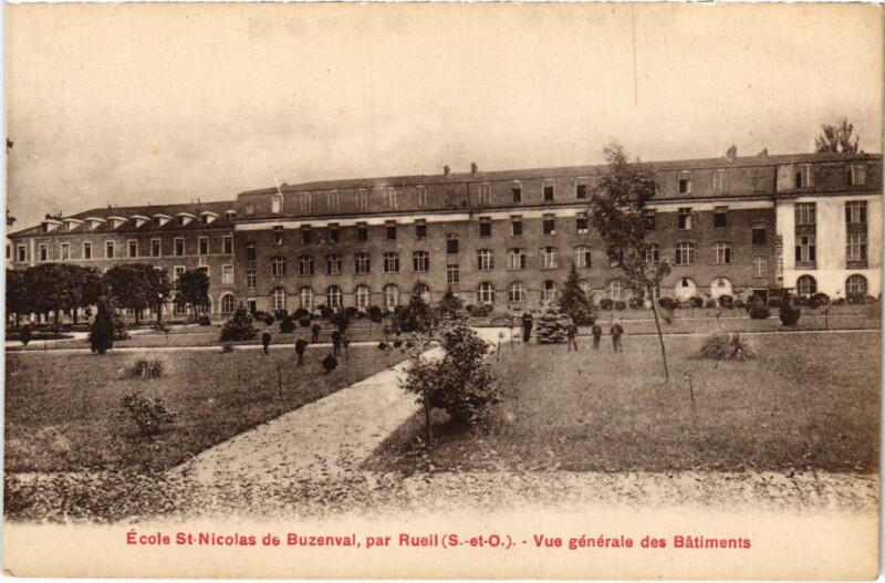 Carte postale ancienne Rueil Ecole Saint-Nicolas de Buzenval
