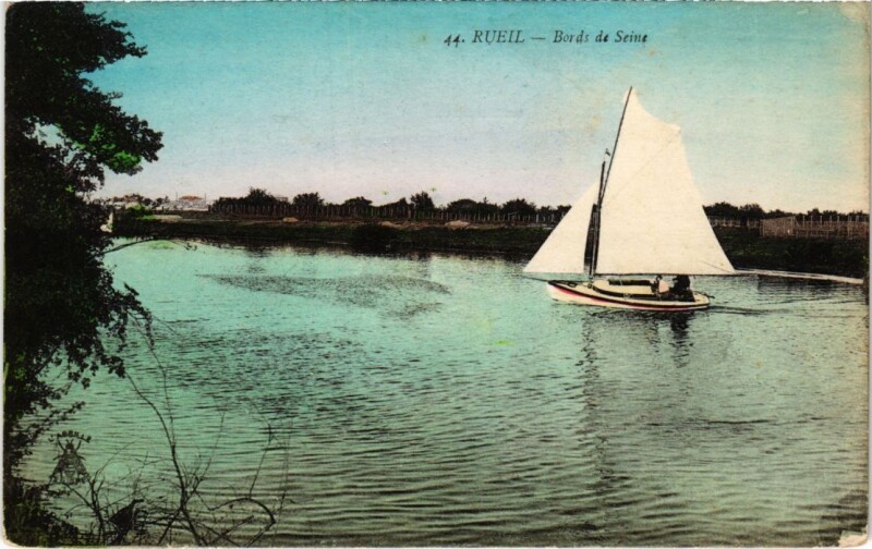 Carte postale ancienne Rueil Bords de la Seine
