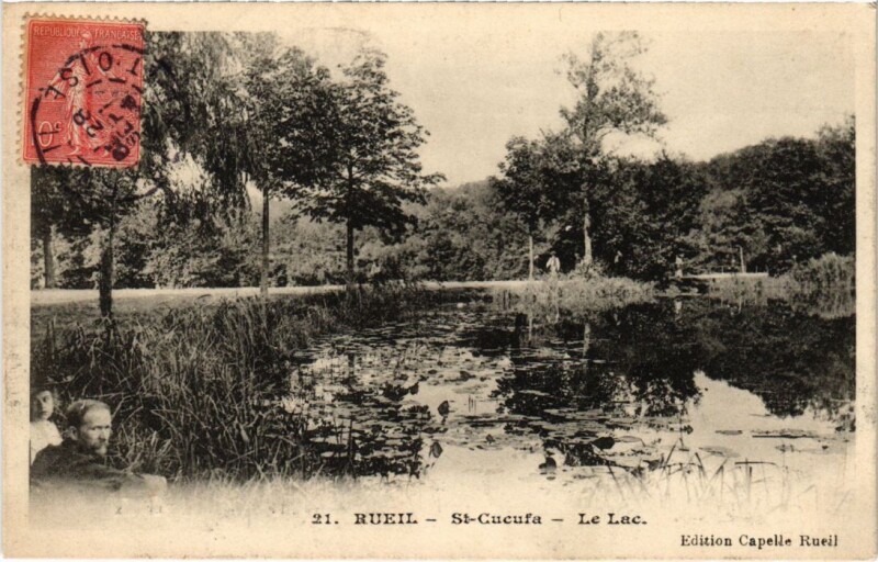 Carte postale ancienne Rueil Saint-Cucufa Le Lac