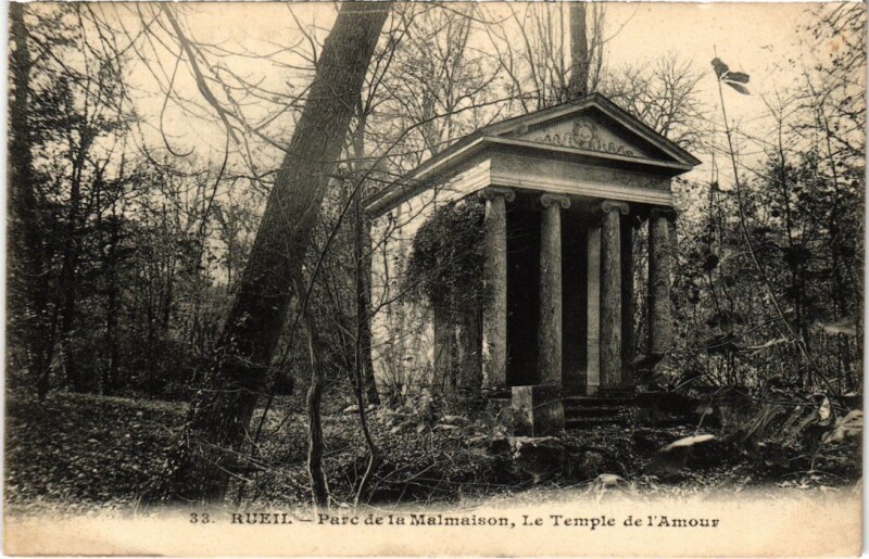 Carte postale ancienne Rueil Parc de la Malmaison Le Temple de l'Amour