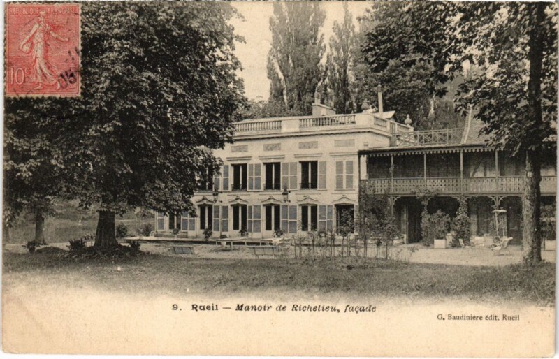 Carte postale ancienne Rueil Manoir de Richelieu
