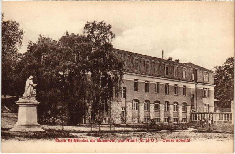 Carte postale ancienne Rueil Ecole Saint-Nicolas de Buzenval